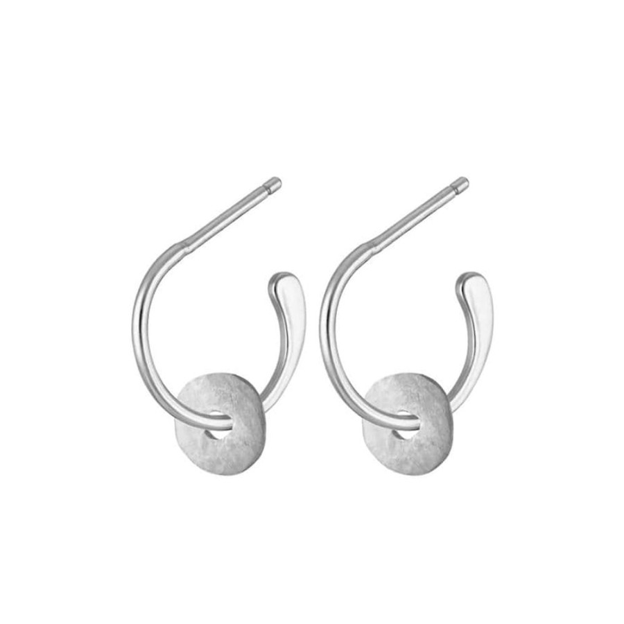 Earrings One and Eight | Tolvan Silver Mini Hoop Earrings