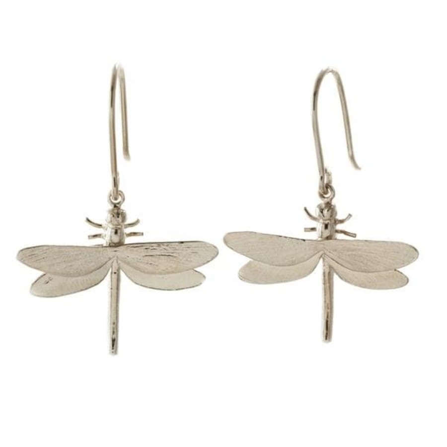 Earrings Alex Monroe | Alex Monroe Silver Dragonfly Earrings