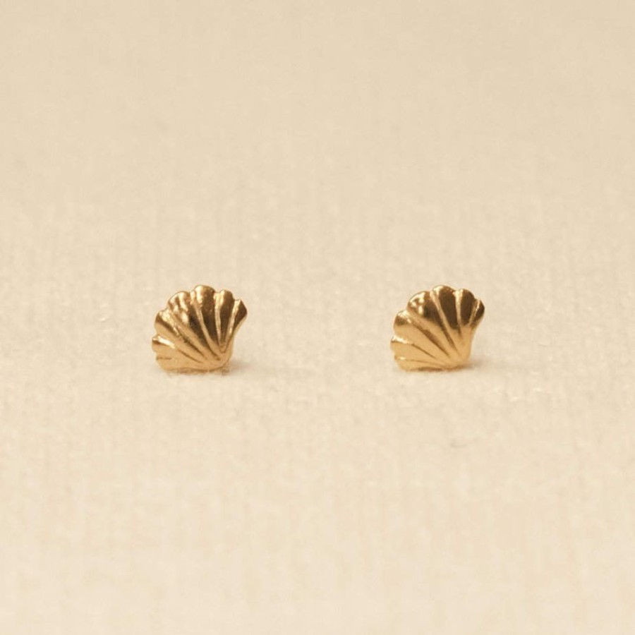 Earrings Rosie Kent | Tiny Wing Shell Stud Earrings