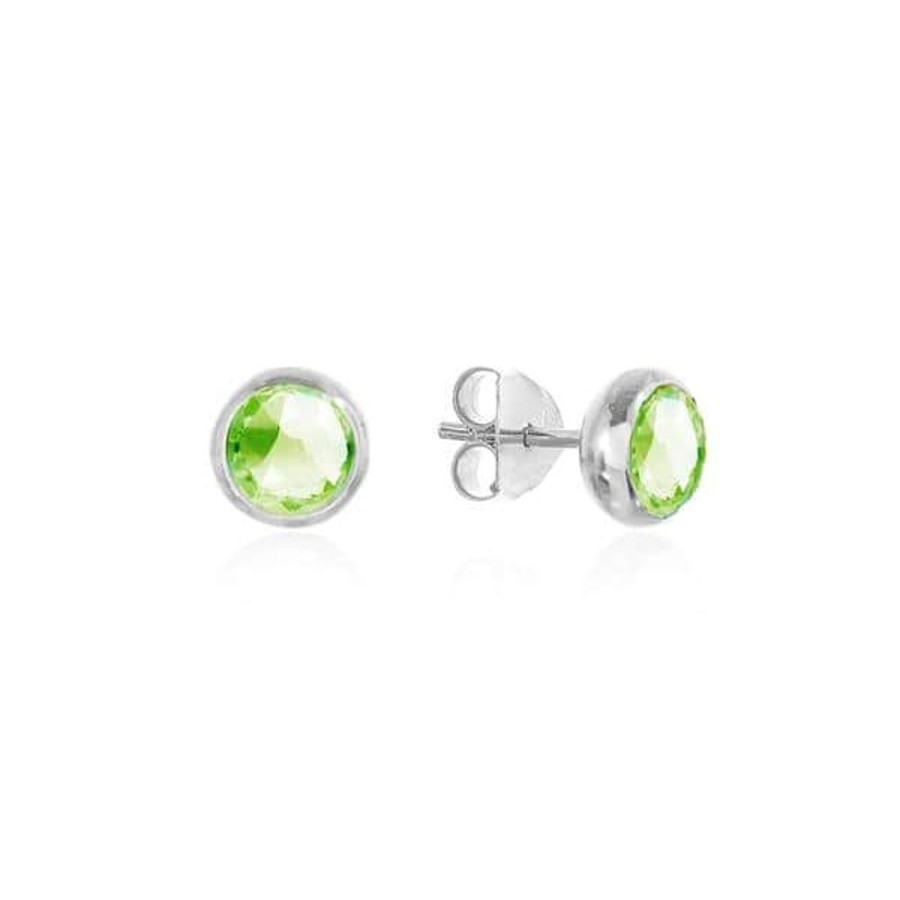 Earrings Luceir Jewellery | Luceir August Birthstone Stud Earrings - Peridot