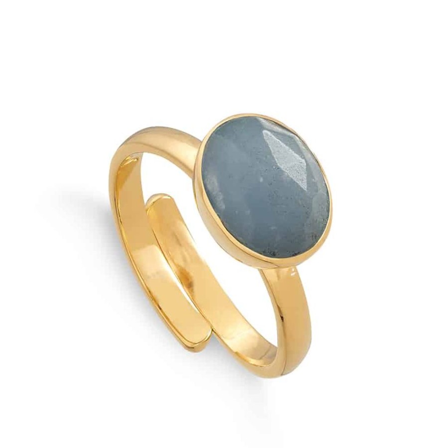 Rings Sarah Verity | Midi Atomic Ring - Angelite