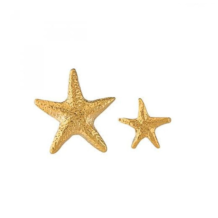 Earrings Alex Monroe | Alex Monroe Asymmetric Starfish Stud Earrings