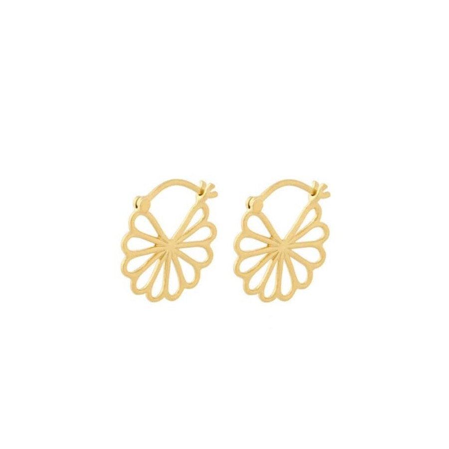 Earrings Pernille Corydon | Small Bellis Hoop Earrings