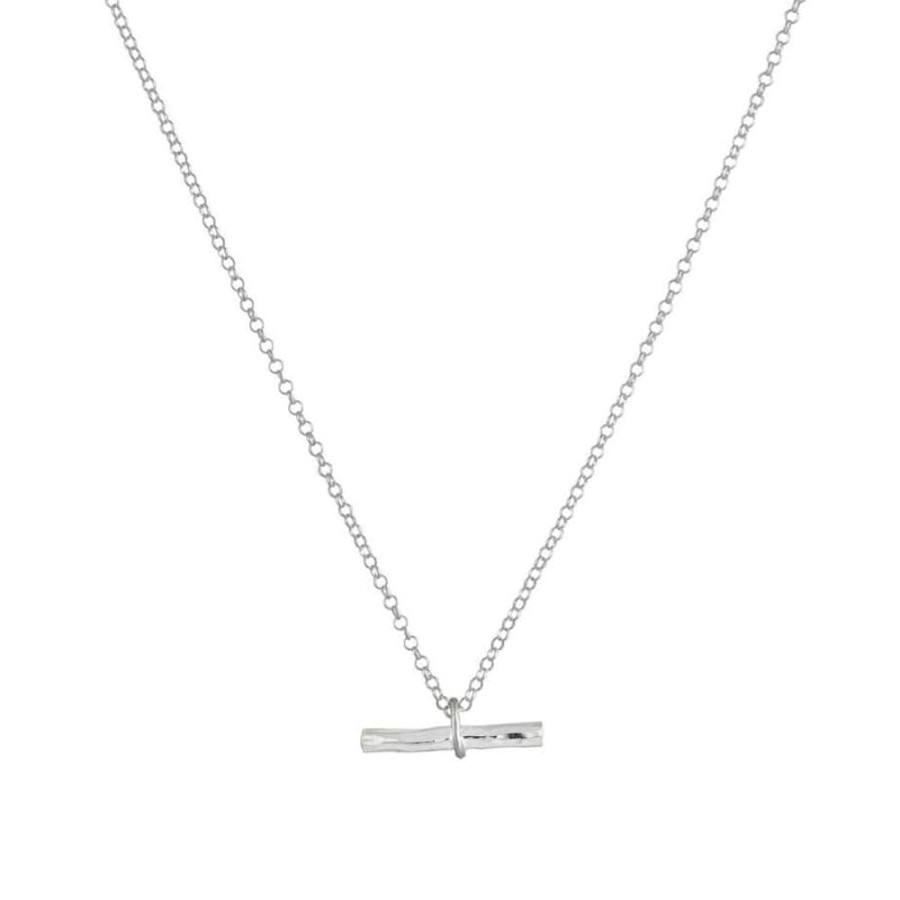 Necklaces One and Eight | Silver Willow T-Bar Necklace