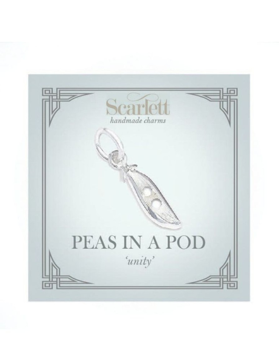 Bracelets Scarlett Jewellery | Scarlett Silver Pea Pod Charm