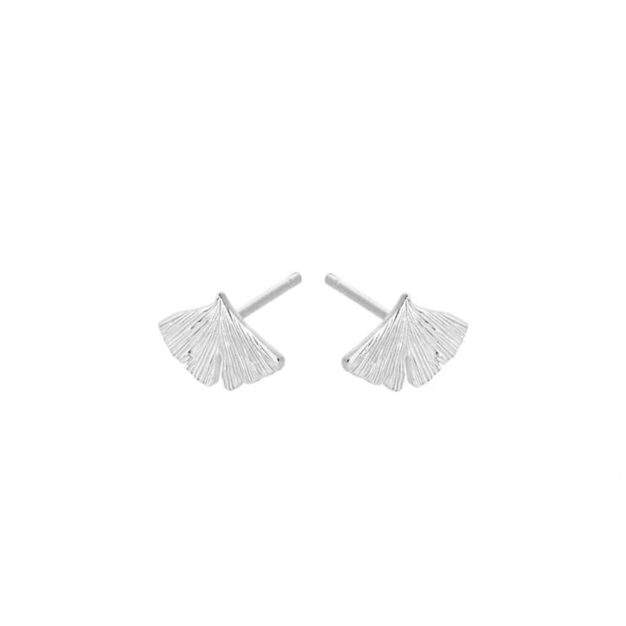 Earrings Pernille Corydon | Biloba Silver Stud Earrings