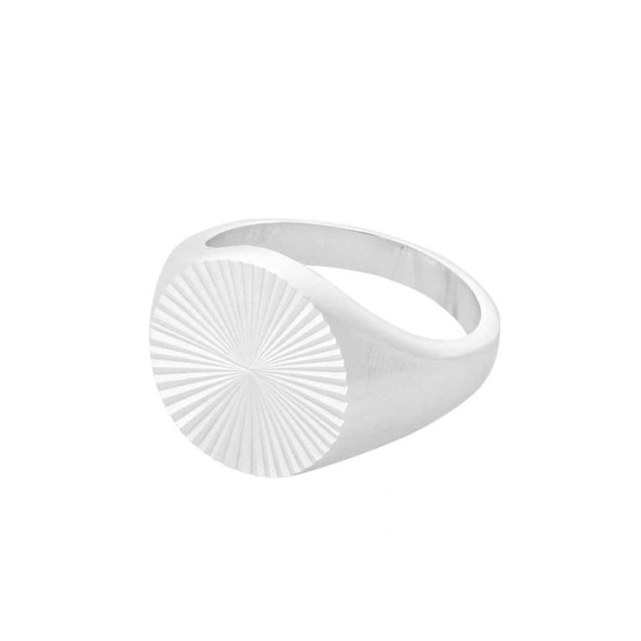 Rings Pernille Corydon | Ocean Star Silver Signet Ring