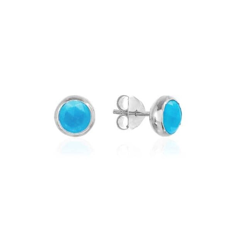 Earrings Luceir Jewellery | Luceir December Birthstone Stud Earrings - Turquoise