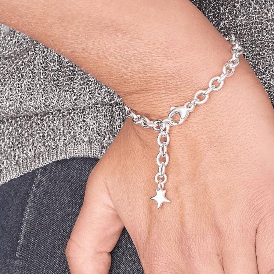 Bracelets Scarlett Jewellery | Scarlett Silver Charm Bracelet With Star