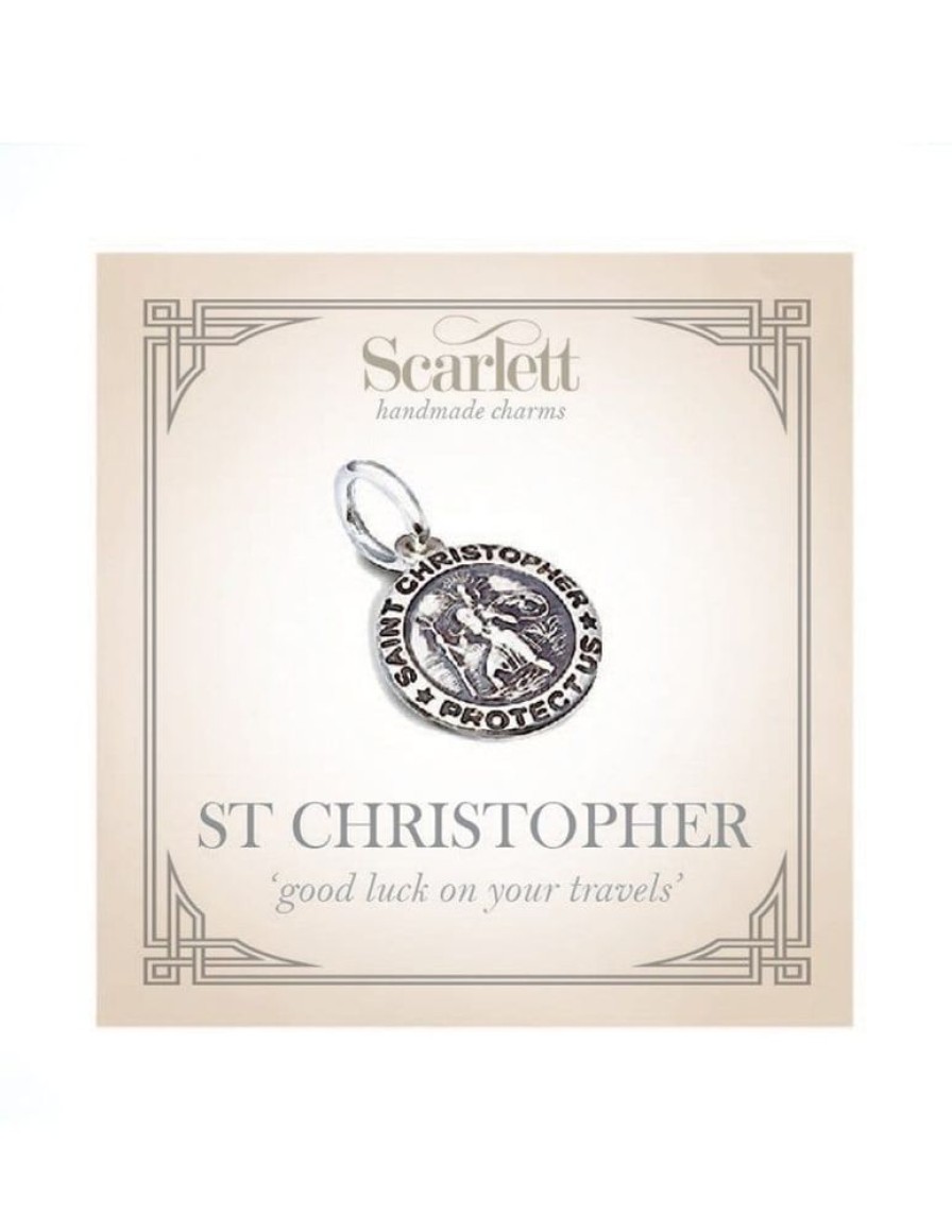 Bracelets Scarlett Jewellery | Scarlett Silver St. Christopher Charm