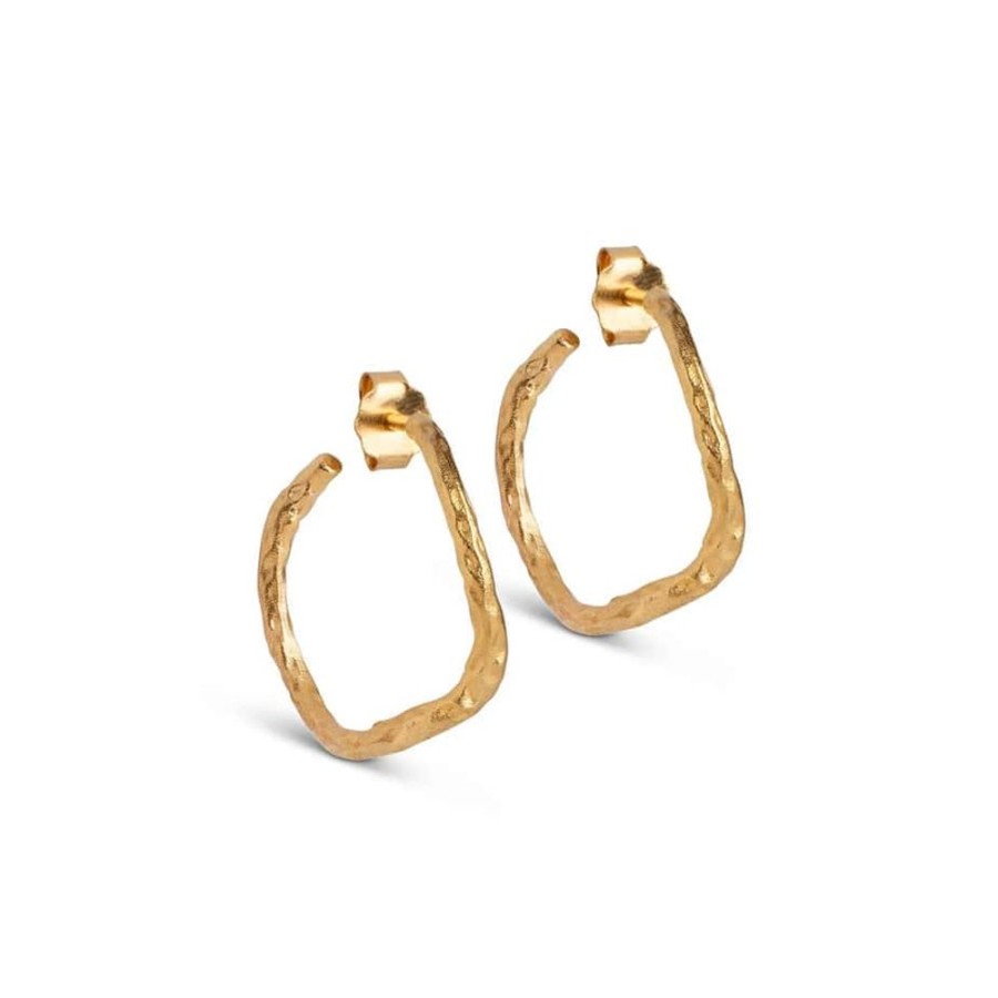 Earrings Enamel | Enamel Sway Hoop Earrings