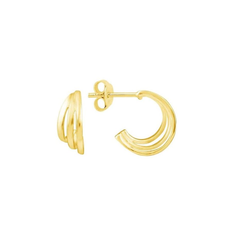 Earrings Silverado Classics | Triple Curve Hoop Earring