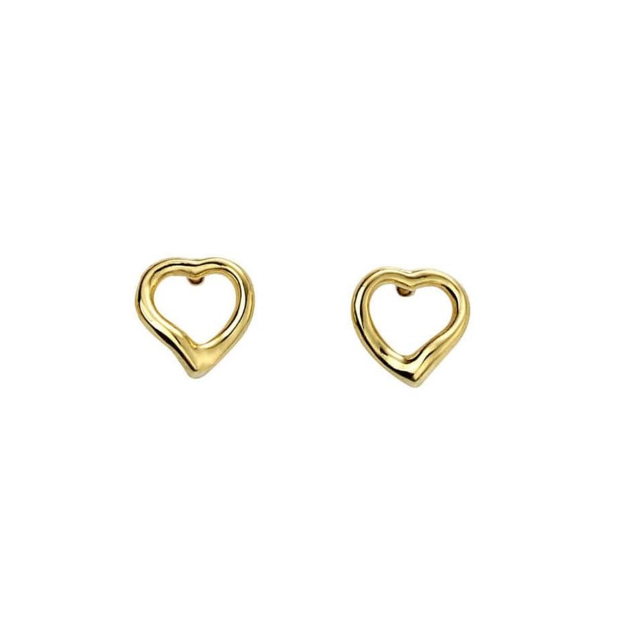 Earrings Silverado Classics | Small Open Heart Stud Earrings