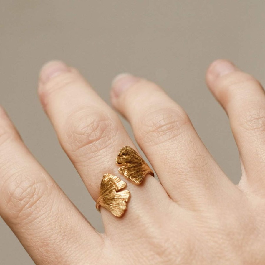 Rings Pernille Corydon | Biloba Leaf Ring