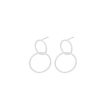 Earrings Pernille Corydon | Pernille Corydon Silver Double Loop Earrings