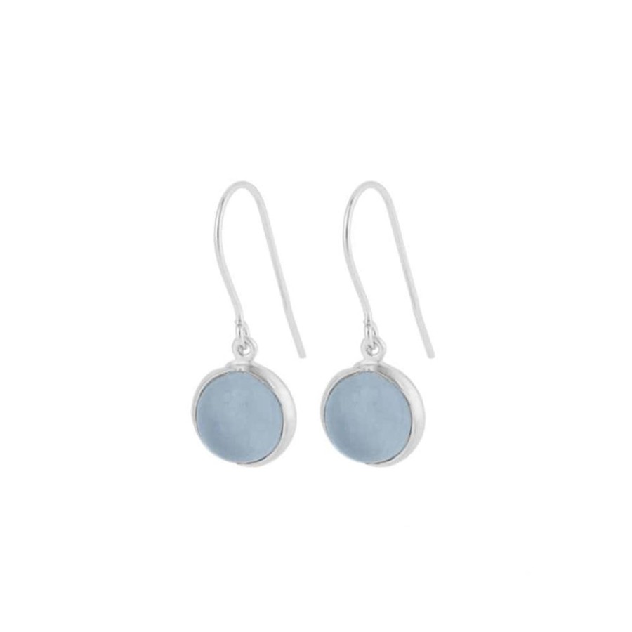 Earrings Pernille Corydon | Pernille Corydon Silver Aura Blue Ear Hooks