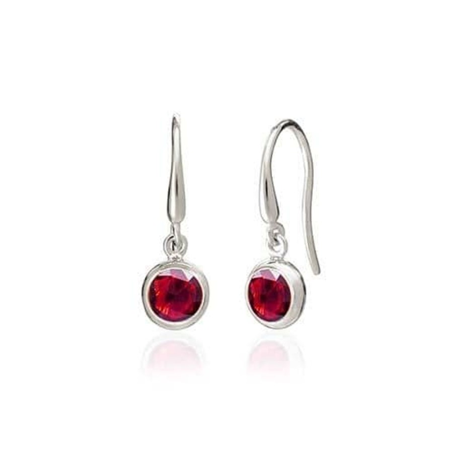 Earrings Luceir Jewellery | Luceir January Birthstone Earrings - Garnet