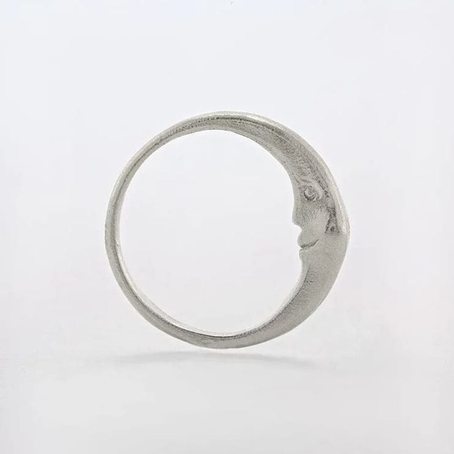 Rings Manom | Manom Jewellery Silver Crescent Moon Ring