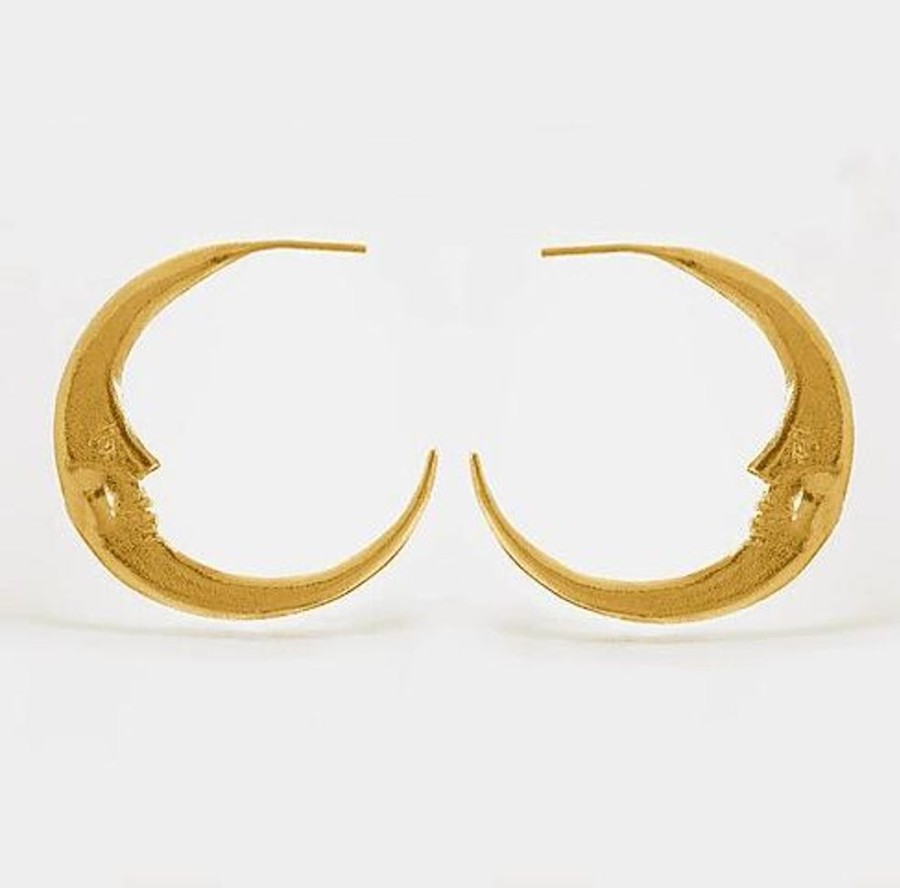 Earrings Manom | Manom Jewellery Large Crescent Moon Earrings