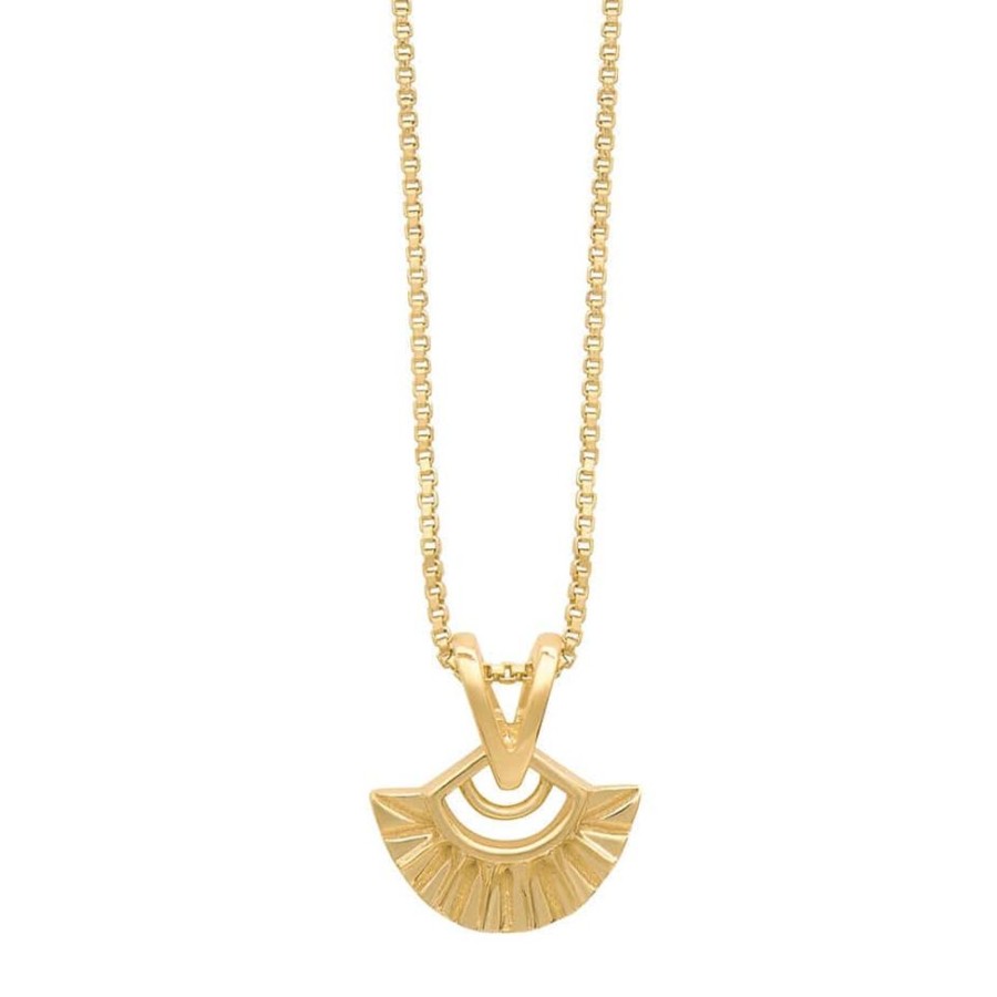 Necklaces Rachel Jackson | Rachel Jackson Mini Deco Fan Necklace