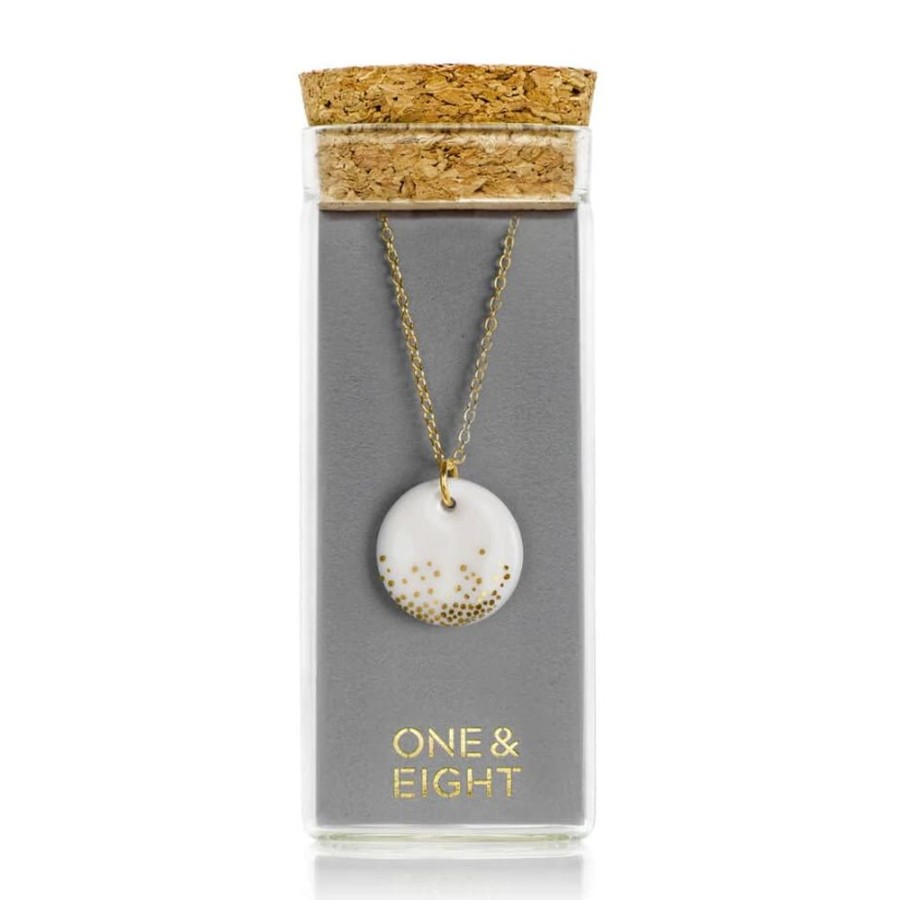 Necklaces One and Eight | Porcelain Gold Mist Necklace