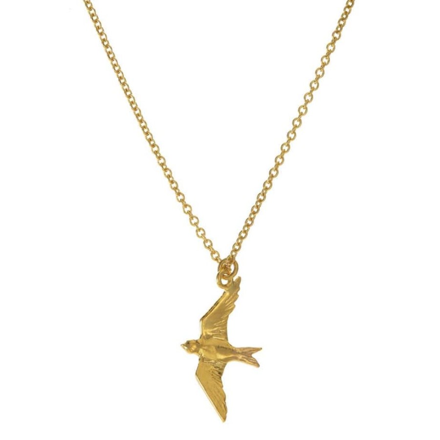 Necklaces Alex Monroe | Alex Monroe Flying Swallow Necklace