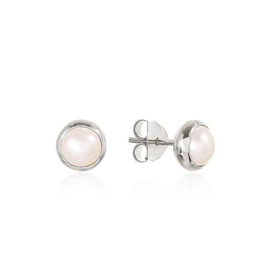 Earrings Luceir Jewellery | Luceir June Birthstone Stud Earrings - Pearl