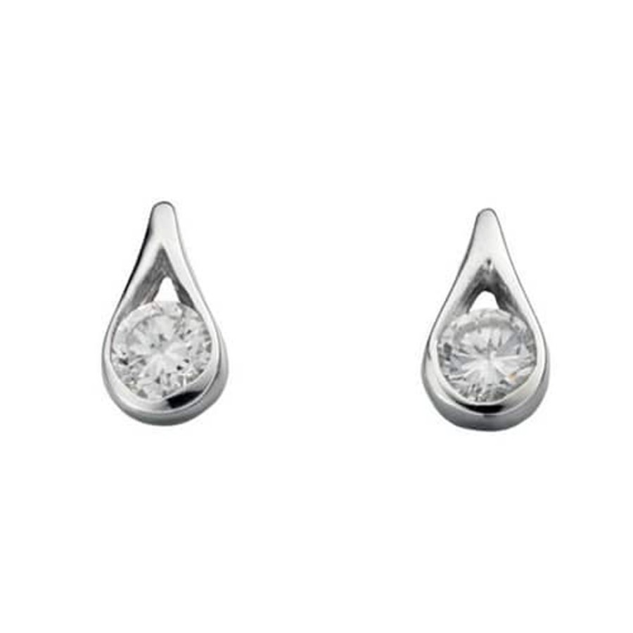 Earrings Silverado Classics | Cubic Zirconia Teardrop Studs