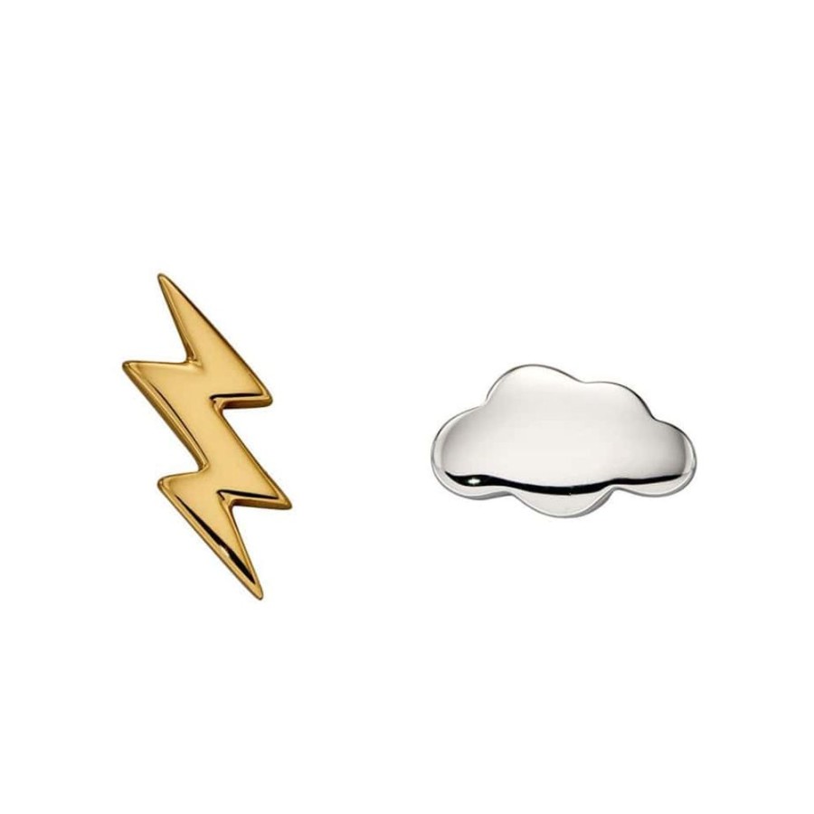 Earrings Silverado Classics | Cloud And Lightning Bolt Stud Earrings