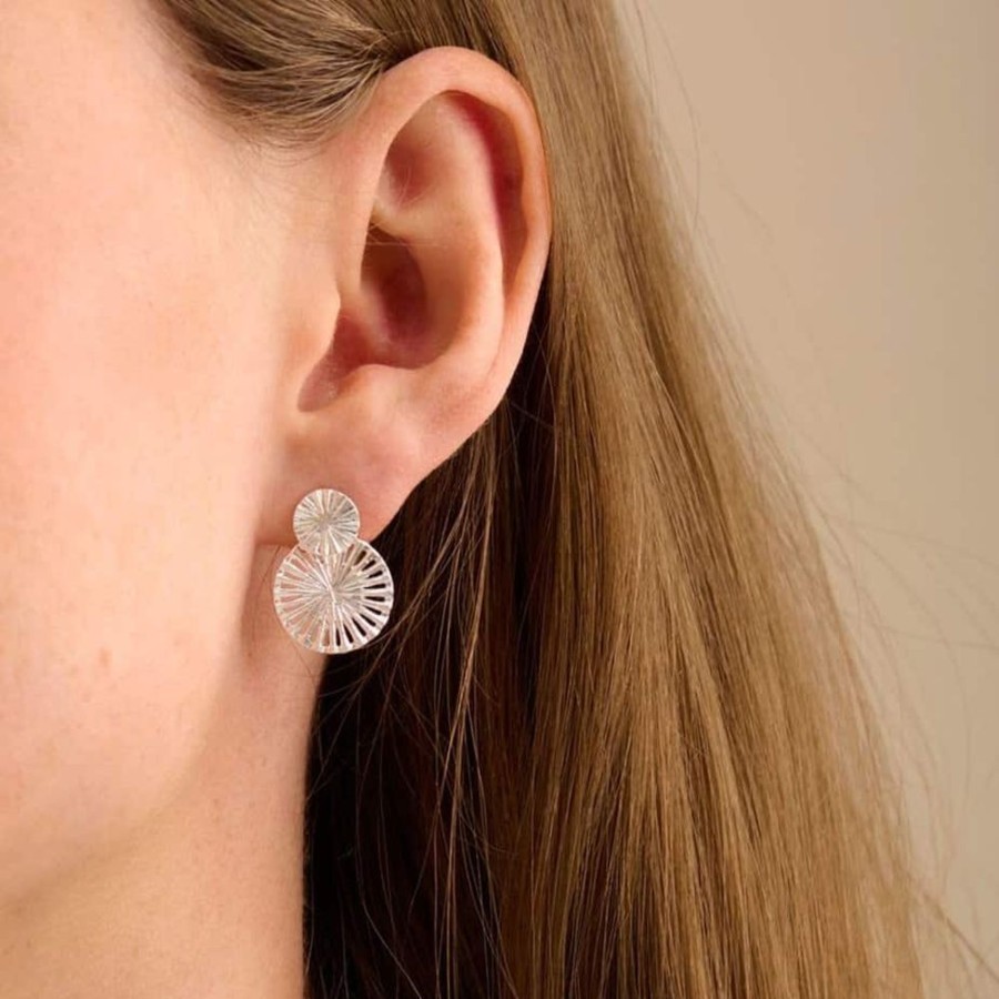 Earrings Pernille Corydon | Small Silver Starlight Drop Earrings