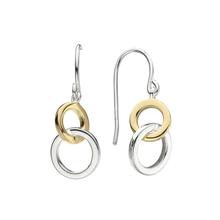 Earrings Silverado Classics | Gold And Silver Two Loop Earrings