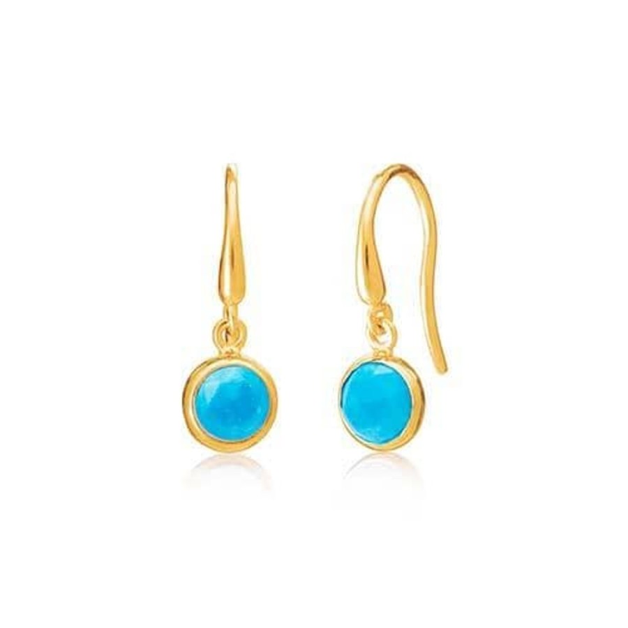 Earrings Luceir Jewellery | Luceir December Birthstone Earrings - Turquoise