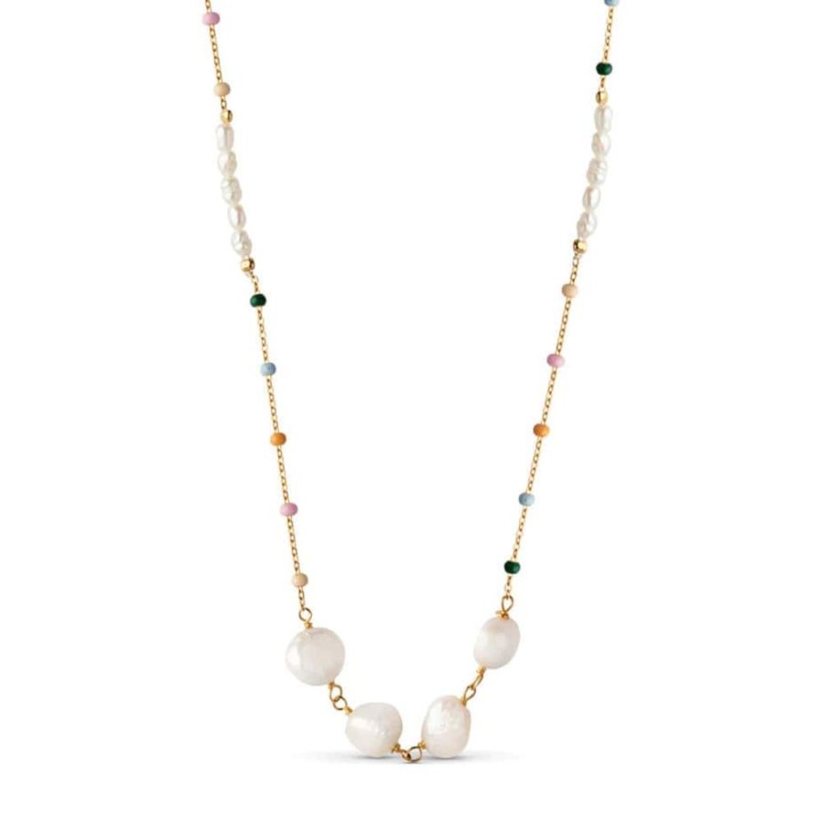 Necklaces Enamel | Lola Perla Dreamy Pearl Necklace