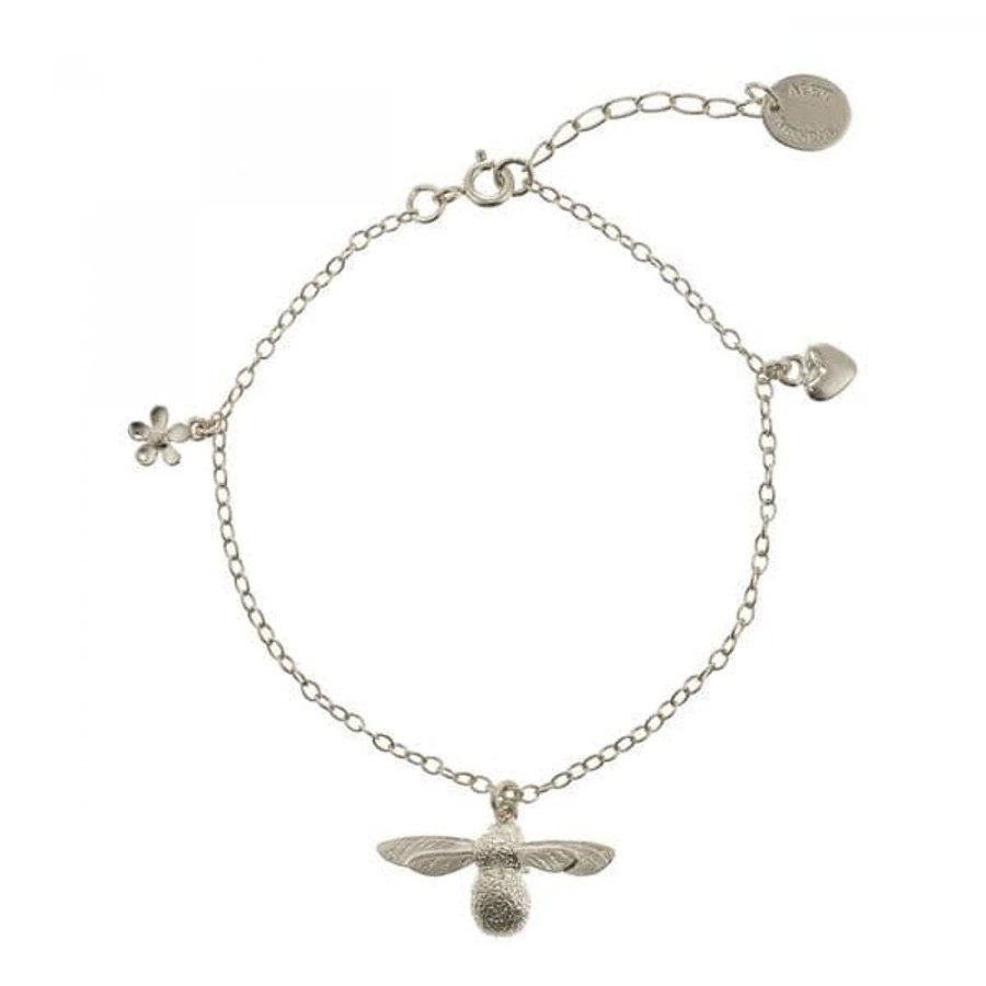 Bracelets Alex Monroe | Alex Monroe Silver Baby Bee Bracelet