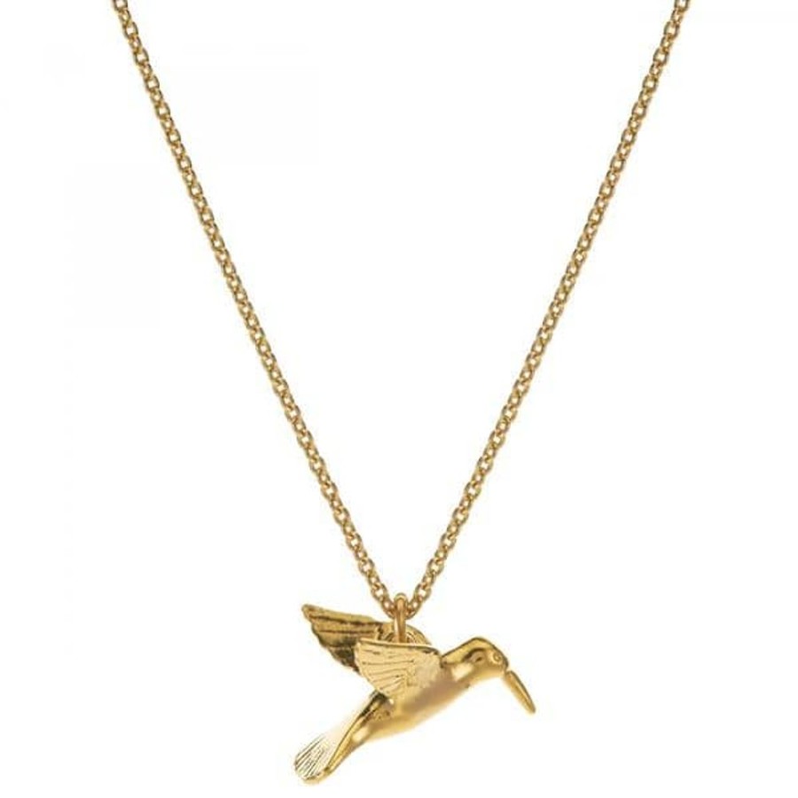 Necklaces Alex Monroe | Alex Monroe Hummingbird Necklace