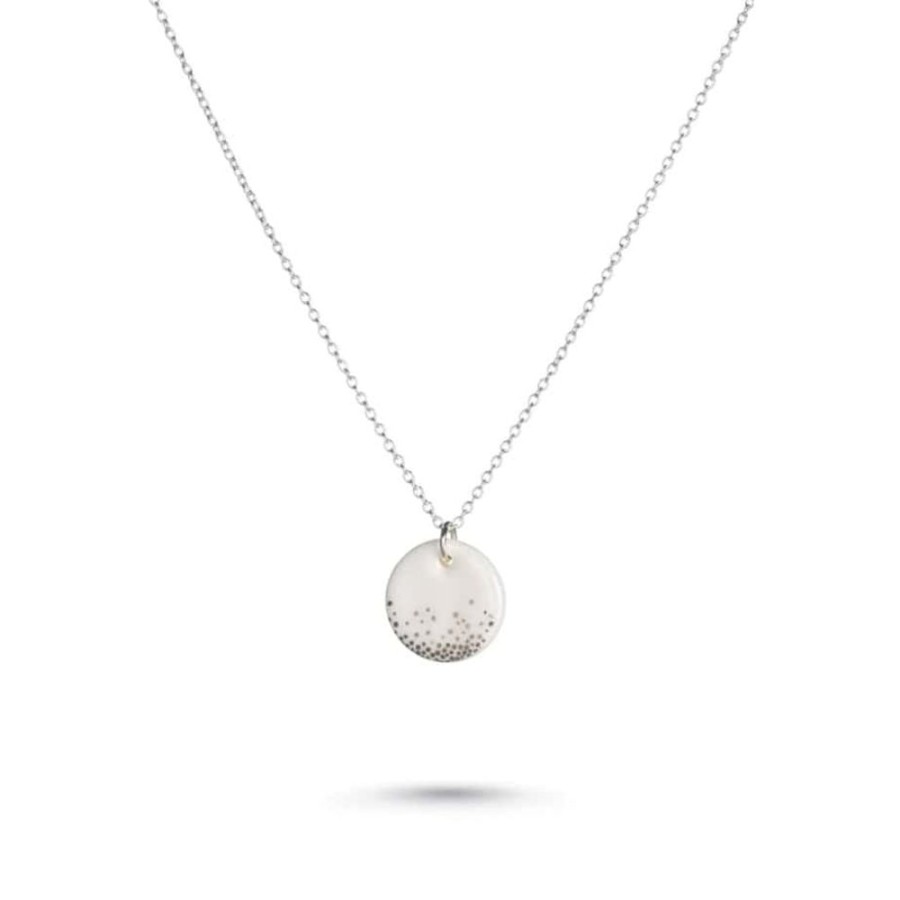 Necklaces One and Eight | Porcelain Silver Mist Necklace