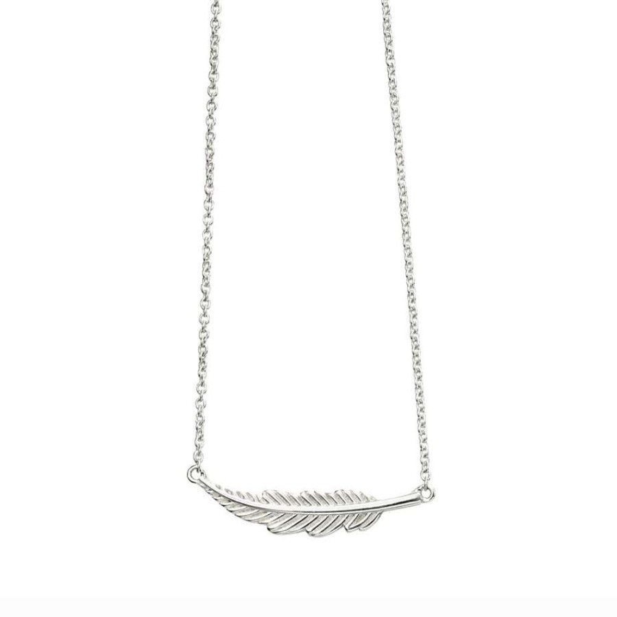 Necklaces Silverado Classics | In-Line Feather Necklace