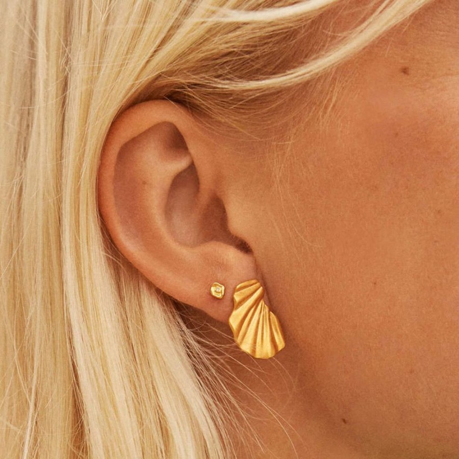 Earrings Enamel | Enamel Wave Earring