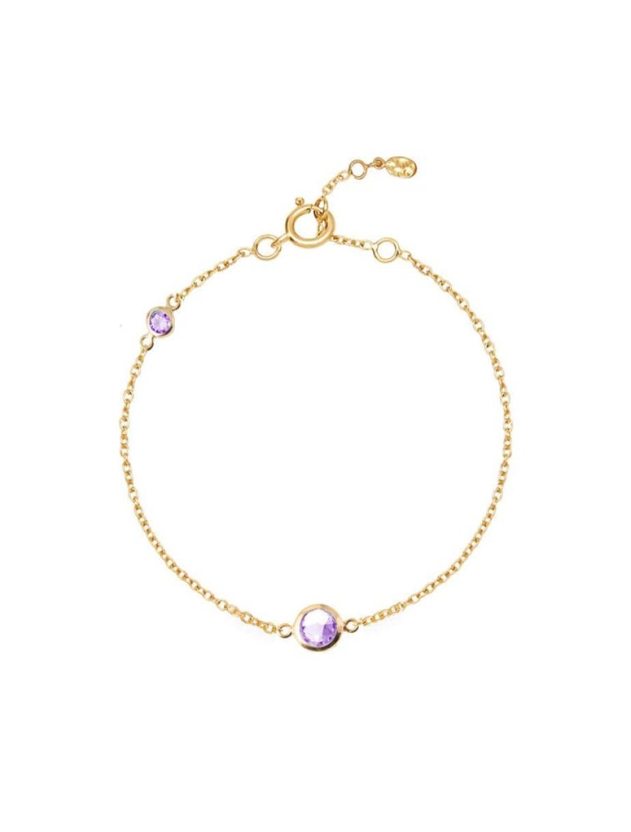 Bracelets Luceir Jewellery | February Birthstone Bracelet - Amethyst