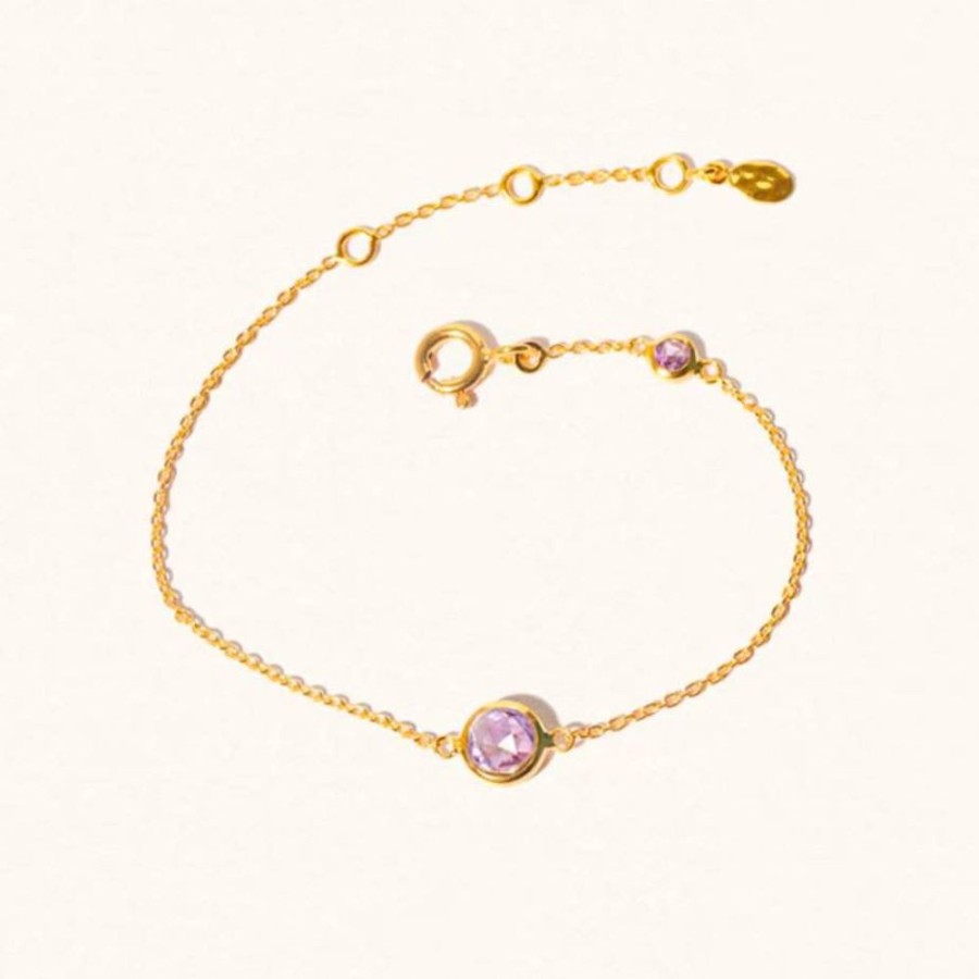 Bracelets Luceir Jewellery | February Birthstone Bracelet - Amethyst