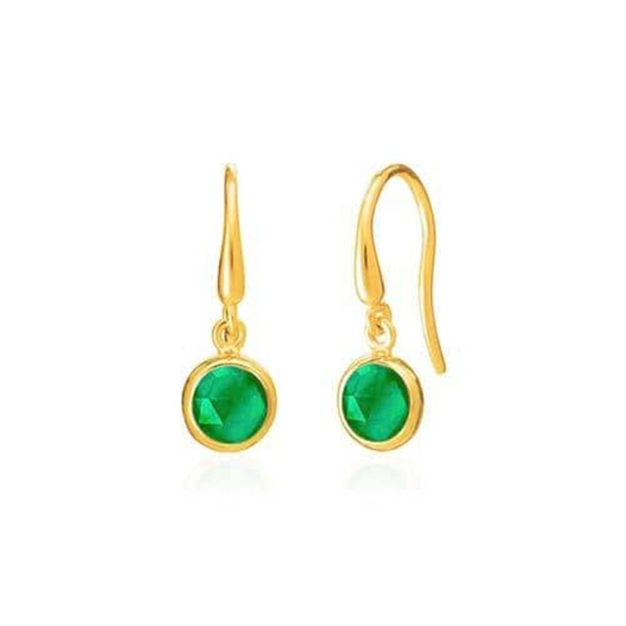 Earrings Luceir Jewellery | Luceir May Birthstone Earrings - Emerald