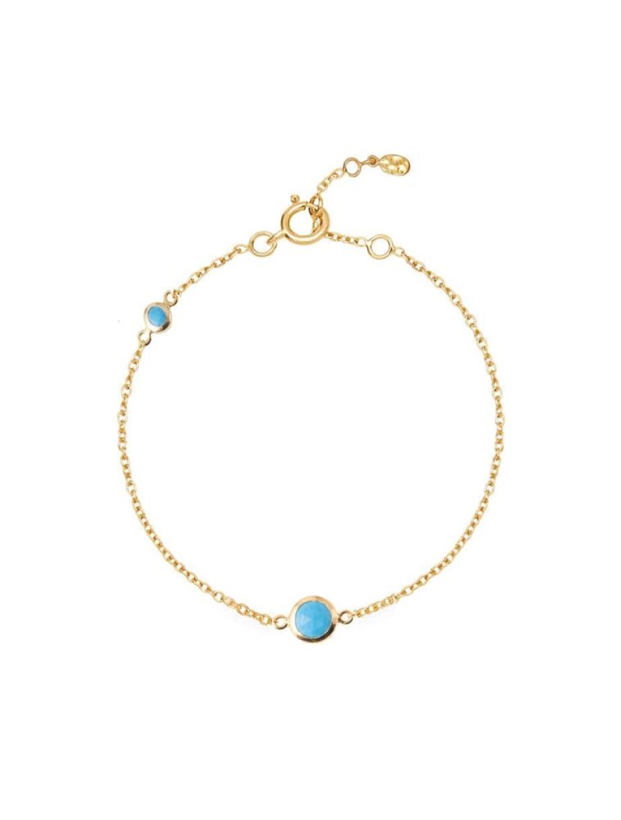 Bracelets Luceir Jewellery | Luceir December Birthstone Bracelet - Turquoise