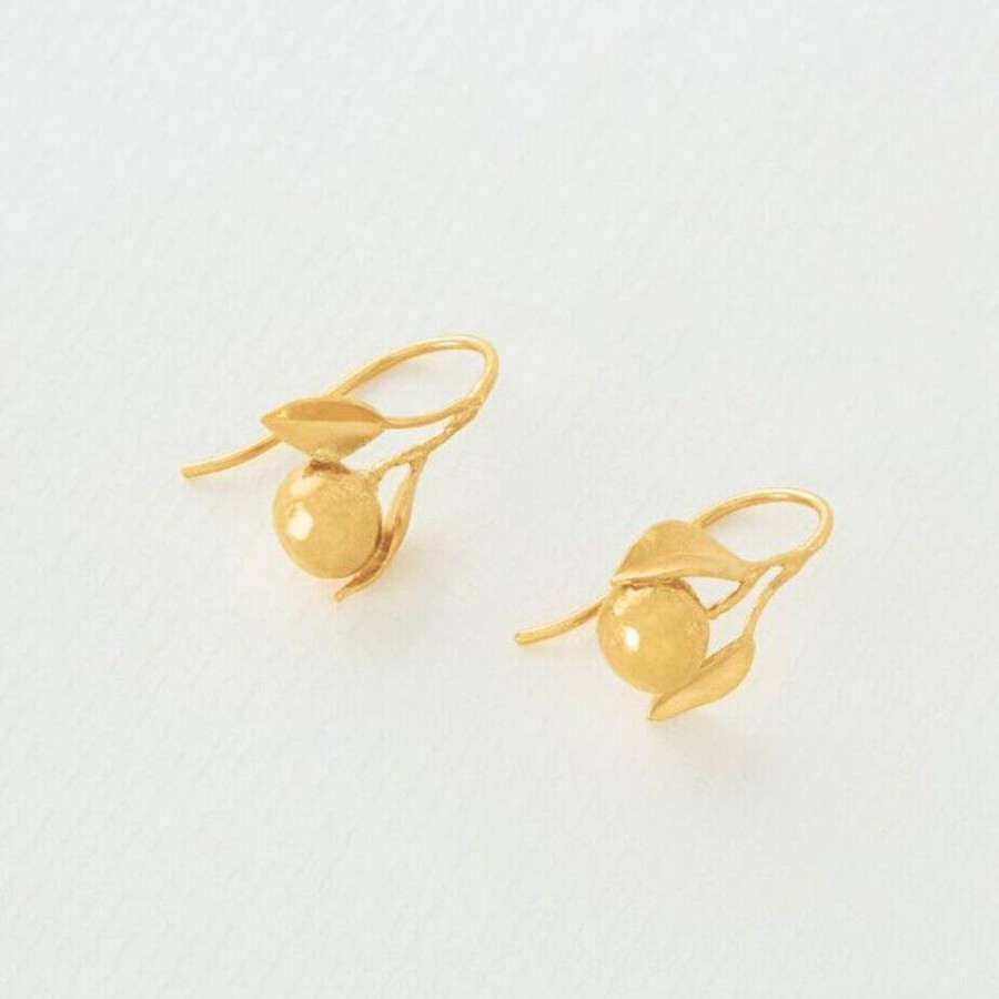 Earrings Alex Monroe | Orange Hook Earrings