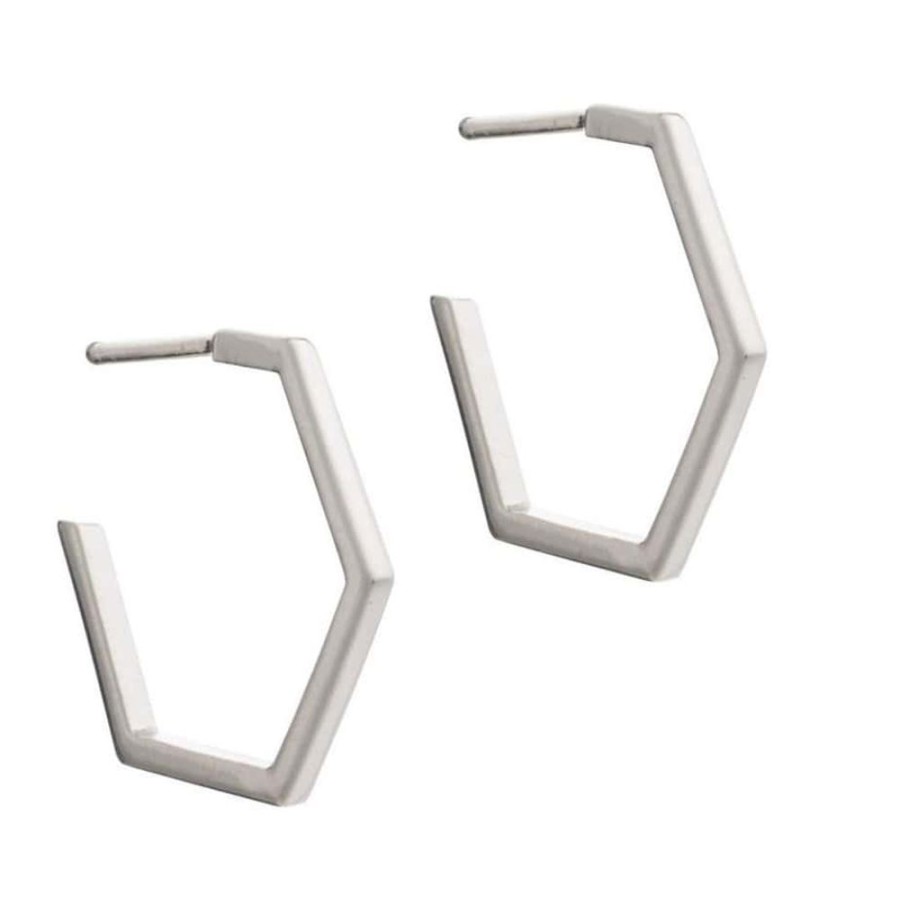 Earrings Rachel Jackson | Rachel Jackson Medium Hexagon Hoops