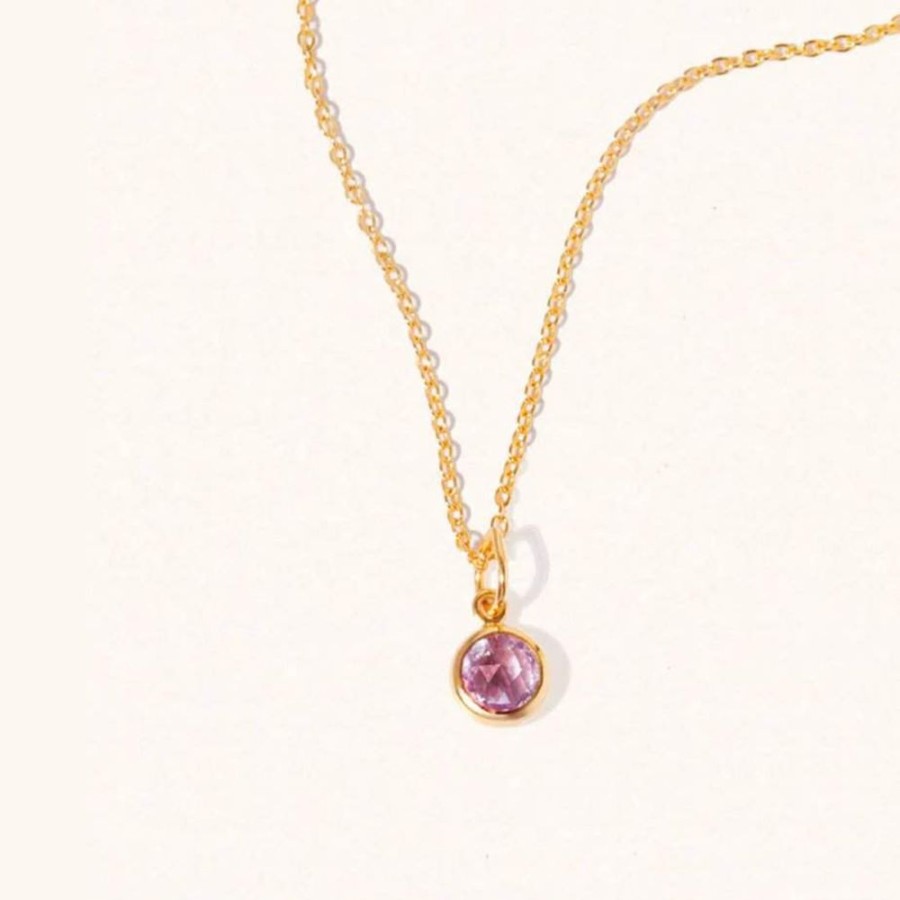 Necklaces Luceir Jewellery | February Birthstone Pendant - Amethyst