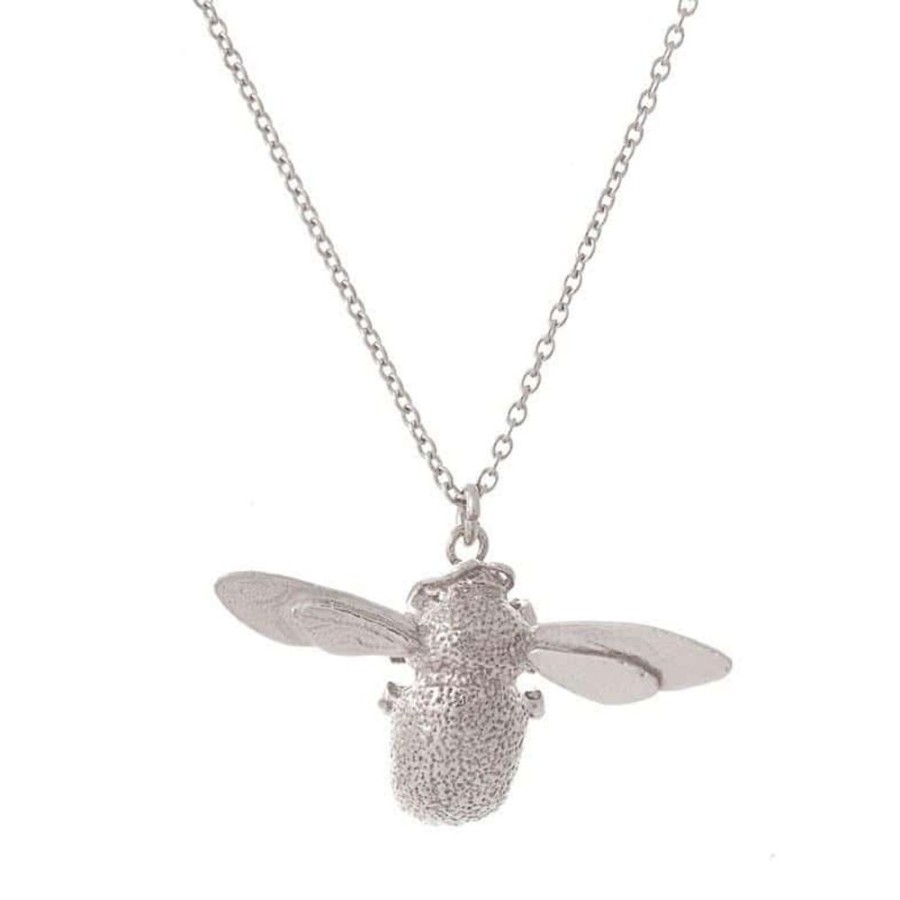 Necklaces Alex Monroe | Alex Monroe Silver Bumblebee Necklace