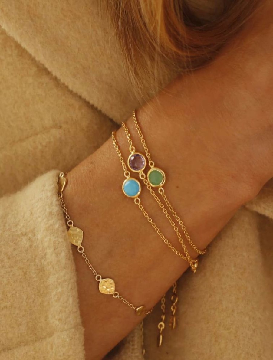 Bracelets Luceir Jewellery | Luceir November Silver Birthstone Bracelet - Citrine