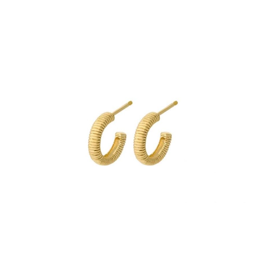 Earrings Pernille Corydon | Mini Sea Breeze Hoop Earrings