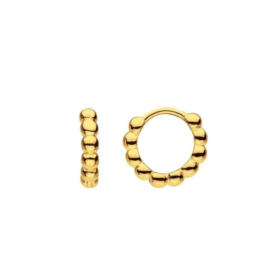 Earrings Silverado Classics | Bobble Huggie Hoop Earrings