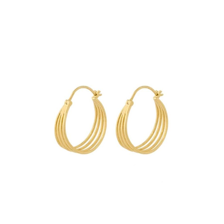 Earrings Pernille Corydon | Midnight Sun Hoop Earrings